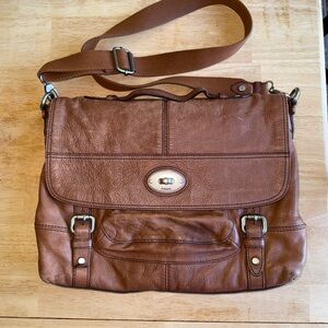 Fossil Brown Leather Bag
